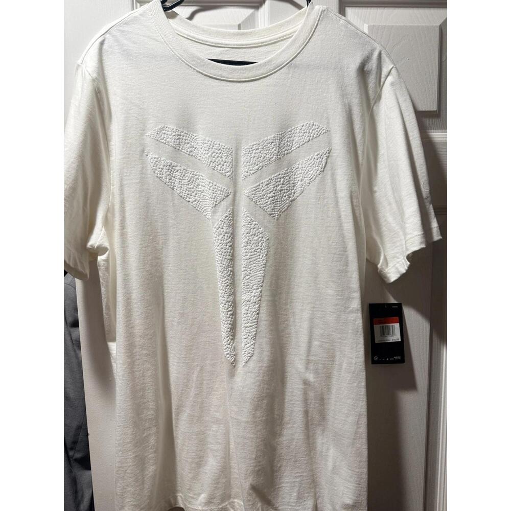 Kobe Bryant Mens Large Halo Tee Mamba Day Logo White T-Shirt